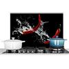 KitchenYeah© Pannello Paraschizzi da Cucina Alluminio Alzatina Top