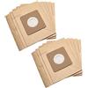 vhbw 10x sacchetto compatibile con Rowenta RO178301/4Q0, RO17834A/4Q0, RO1783R1/4Q0 aspirapolvere - 17,7cm x 17,5cm color sabbia