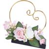 SZLIFE Espositore per Fiori Da Matrimonio, Cestino per Fedi Nuziali, Decorazione a Forma di Cuore, Portafedi Nuziali, Decorazione Floreale Artificiale, Rosa