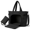 Dadanism Lunch Tote Bag per Donne, Borsa Laptop 15,6 Pollici, Nero