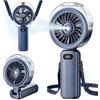 Kssvzz Ventilatore Portatile con Nebulizzatore - Mini Ventilatore USB Ricaricabile