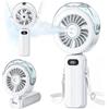 Kssvzz Ventilatore Portatile con Nebulizzatore - Mini Ventilatore USB Ricaricabile