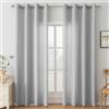 Ystyle Tende per Interni con Anelli 2 Pezzi, 140x145 CM, Grigio | Tende Camera da Letto Soggiorno, Tende Moderne per Salotto Casa Finestra, Tenda Trasparenti Voile Semi Eleganti