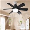 AKOFIC Ventilatore da Soffitto con Luce, LED Lampadario con Ventilatore a Soffitto