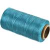 sourcing map Filo cerato, 280 metri, 0,8 mm, 150 D, in poliestere cerato, piatto, per cuoio, cucito, tessitura a mano, rilegatura di libri, decorazione domestica, blu cielo