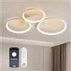 YZBEIMDAI Moderna Dimmerabile Plafoniera LED, Lampada da Soffitto Rotonda, funzione di memoria, timer, Plafoniera Moderna Per Soggiorno con Telecomando, per Soggiorno, Camera, Sala da Pranzo