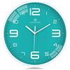Lafocuse 30cm Orologio da Parete Turchese Verde Silenzioso Moderno, Grande Numeri 3D Facile da Leggere, Orologio da Cucina senza Ticchettio per Camera da Letto Soggiorno Ufficio