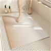 Z·Bling Tappeto Doccia Antiscivolo 60x70cm,Tappeto Bagno in Luffa,Tappetino Vasca Senza Ventose,Tappetino Doccia con Fori di Drenaggio,beige