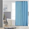 Furlinic Tende Doccia Anti-Muffa Tessuto in Poliestere Azzurro Tende Doccia Angolare Impermeabile Lavabile Tenda Vasca da Bagno con 8 Ganci Tenda doccia 120x180cm.