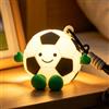 Gemmac Luce Notturna Calcio per Bambini, Lampada LED in Silicone con Gancio | USB Ricaricabile, RGB Dimmabile Cute Lampade da Comodino, Touch Control Squishy Gadget Calcio Idee Regalo Bambino 4-12 Anni