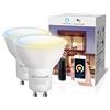Lepro Lampadina LED GU10 WiFi Intelligente, Smart Lampadine Compatibile con Alexa e Google Home, Luce Dimmerabile Bianco Caldo a Freddo (2700K - 6500K), 4.5W (=50W), Nessun Hub Richiesto, 2 Pezzi