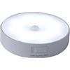 Opilroyn Lampada intelligente per armadio luci LED rotonde con sensore di movimento, luci di inattività di 30 secondi, luci sotto l'armadio 36 V, luci intelligenti durevoli, luci aspirate