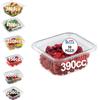 Generic GM 50 Vaschette per Alimenti Usa e Getta con Coperchio Rettangolari Trasparenti in PET Misura 390 cc Contenitori PET con Coperchio Trasparente Vaschette per Alimenti con Chiusura ermetica
