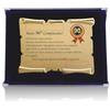 ATS Incisione Targhe & Timbri Targa Compleanno Personalizzabile con Nome, Cognome, Data e Dedica - Idea Regalo Originale per Uomo e Donna - Targa Ricordo per Festeggiare un Compleanno Importante (Blu, 90 Anni)