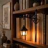 CliffofLove Lanterna decorativa per libreria, lampada da lettura per topi di biblioteca, lampada a LED antica per libri fantasma, lampada da angolo per studio, angolo lettura, regalo unico per gli amanti dei