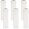DiCUNO E14 Portalampada Candela, 25x100MM Finta candela Bianco, 6 Pezzi
