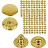 Your Day Mate Chiusure a scatto senza cucito, Ø 12,5 mm, 20 paia, in oro, set senza attrezzi, clip per tessuti per il fai da te, chiusura a scatto con molla, riparazione di bottoni in metallo