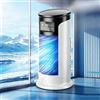 Generico Mini raffrescatore d'aria portatile USB,Ventilatore evaporativo 3 in 1 con display digitale a LED,6 velocità, timer di 6 ore, ventilatore da tavolo compatto e silenzioso per camera da letto, ufficio