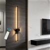 NOCHX Lampada da Parete in Stile Moderno Minimalista LED Lampade A Parete Lunghe con Temperatura di Colore Regolabile Salotto Sfondo Parete Creativo Camera da Letto Corridoio Luce da Letto(120cm)