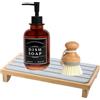 Volumoon Vassoio Pietra Assorbente, Portasapone a Base di Diatomee, Sottobicchieri Diatomite, Vassoio di Pietra ad Asciugatura Rapida Assorbente, per Salotto Cucina Bagno, 23,3 x 12 cm