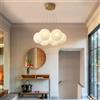 LYSDjia Lampadario Mid-Century Nordico Grande Globo di Vetro Bubble Ball Lampada a Sospensione Base in Oro 13 Luci Lampadari Decorativi Moderni per Soggiorno Sala da Pranzo Camera da Letto Ingresso Is