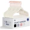 Blumtal Grucce Appendiabiti in Velluto - 30 Pezzi - Rosa | Grucce Vellutate Salvaspazio nell'Armadio - Gancio Rotante 360° - Stampelle Armadio per Pantaloni
