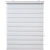 GIRASOLE HOME Tenda a Rullo Java Giorno e Notte, Doppia Fascia (Bianco, 35x180cm), Tessuto Certificato OEKO-TEX, Sicura per Bambini