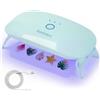 Resiners Lampada UV Resina, 18 LED, 3 Timer, AirWave UV Lampada | Doppia Lunghezza d'Onda 365+405nm, Cura Rapida Uniforme con Timer 60/90/150s, Cavo Extra Lungo per Gioielli Resina e DIY