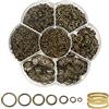 TOAOB THE ONE AND ONLY BABY TOAOB 2300pz Anellini per Bigiotteria 3mm a 10mm Anelli Aperti Bronzo | Anellini in Metallo, per Portachiavi Collane Ciondoli Braccialetti Gioielli Fai Da Te