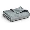 YnM Fuzzy - Copripiumino per coperte ponderate (122 x 183 cm), stampa grigio scuro