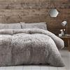 Catherine Lansfield - Set copripiumino per letto matrimoniale, colore: argento