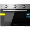 Cecotec 56L Bolero Hexa C134500 Glass Black A. Forno integrato convenzionale da 2600 W, 4 funzioni, modalità convezione