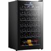 Cecotec Cantina vini Cecotec 34 bottiglie Bolero grandsommelier 34030 nero con compressore, 80 L, Raffreddamento a compressore
