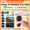 Carlinkit Mini Ultra 3 CarlinKit 5.0 Adattatore wireless Wireless CarPlay Android Auto per OEM Car Plug & Play WiFi Bluetooth Connessione automatica