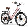 NONE Bicicletta elettrica ESKUTE C100PLUS, con batteria rimovibile da 250W 36V 13AH, pneumatici da 26*2.1 pollici, disponibile in quattro colori (bianco + nero + verde + rosa).