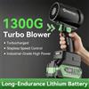 NONE Soffiatore d'Aria Potente BOOSTER con Ventola Turbo Brushless e Spinta di 1300g per Pulire Foglie Cadute, Neve e Sabbia, Richiede Batteria Makita 21V