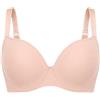 SIELEI Reggiseno Donna Plus 2546 Senza Ferretto, con Coppe Spacer (IT, Taglia della Coppa & Taglia della Fascia, C, 4, Cipria)