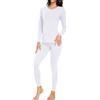 wirarpa Set di Intimo Termico in Cotone per Donne Pigiama Maglia | Lunga Giacca con Top e Pantaloni, Abbigliamento Termico per l'Autunno