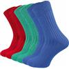 GAWILO Calzini da donna e da uomo in 100% puro cotone (6 paia) | calze spesse con elastico confortevole | senza cuciture pressanti sulle dita dei piedi | rinforzati e traspiranti