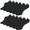 srclo 6 paia di calzini da ginnastica in bambù per donne e uomini, calzini alla caviglia, taglio basso, invisibili, antiscivolo, confezione multipla, casual, per sneaker, mocassini e scarpe da barca