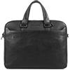 PIQUADRO - Borsa Lavoro Porta PC 15,6 2 Scomparti in Pelle - Uomo - Nero