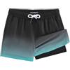 maamgic Costume da Bagno Bambino 2 in 1 Asciugatura Rapida con Slip Interno | morbido anti-sfregamento, stretch 4 vie, traspirante, 3 tasche drenanti, coulisse regolabile, fantasie vivaci e accattivanti