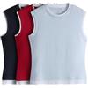 THE SET Donne Confezione da 3 canotte doppio strato Navy Blue/Light Blue/Red S