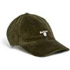 Barbour Berretto da baseball da uomo Preston Cord verde oliva