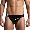 GREEFEI Lattice Slip Moda Gomma Uomo,Mutandine in Gomma Nere,Perizoma Lingerie Mutandine Fatte Mano