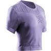X-Bionic X-Ential Crop Top Donna - Top Sportivo per Yoga, Fitness & Running - Tecnologia di Regolazione Termica - Comfort Ottimale & Design Femminile Moderno - Lavanda, L