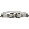 styleBREAKER cintura con doppia fibbia in stile western, cintura B-low, cintura a vita,accorciabile, da donna 03010085, colore:90cm, colore:Grigio chiaro