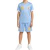 JYC CREATIVE Completo sportivo con maglietta e pantaloncini (4-14 anni) da calcio, attrezzatura estiva per allenamento e scuola