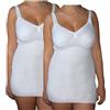 BODYPERFECT Set 2 Canottiera Intima Donna Cotone 100% Spalla Stretta con Forma Seno Made in Italy Canottiere Canotta Top Spallina Canottiera con Reggiseno