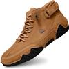 Générique Urbano Deck Scarpe Uomo Ete Ultra Confortevole Antiscivolo Scarpe Alta Moda Stivaletti Alti Coppia In Pelle Morbida Antiscivolo Traspirante Per Passeggiate Escursioni Viaggi, marrone, 43 EU